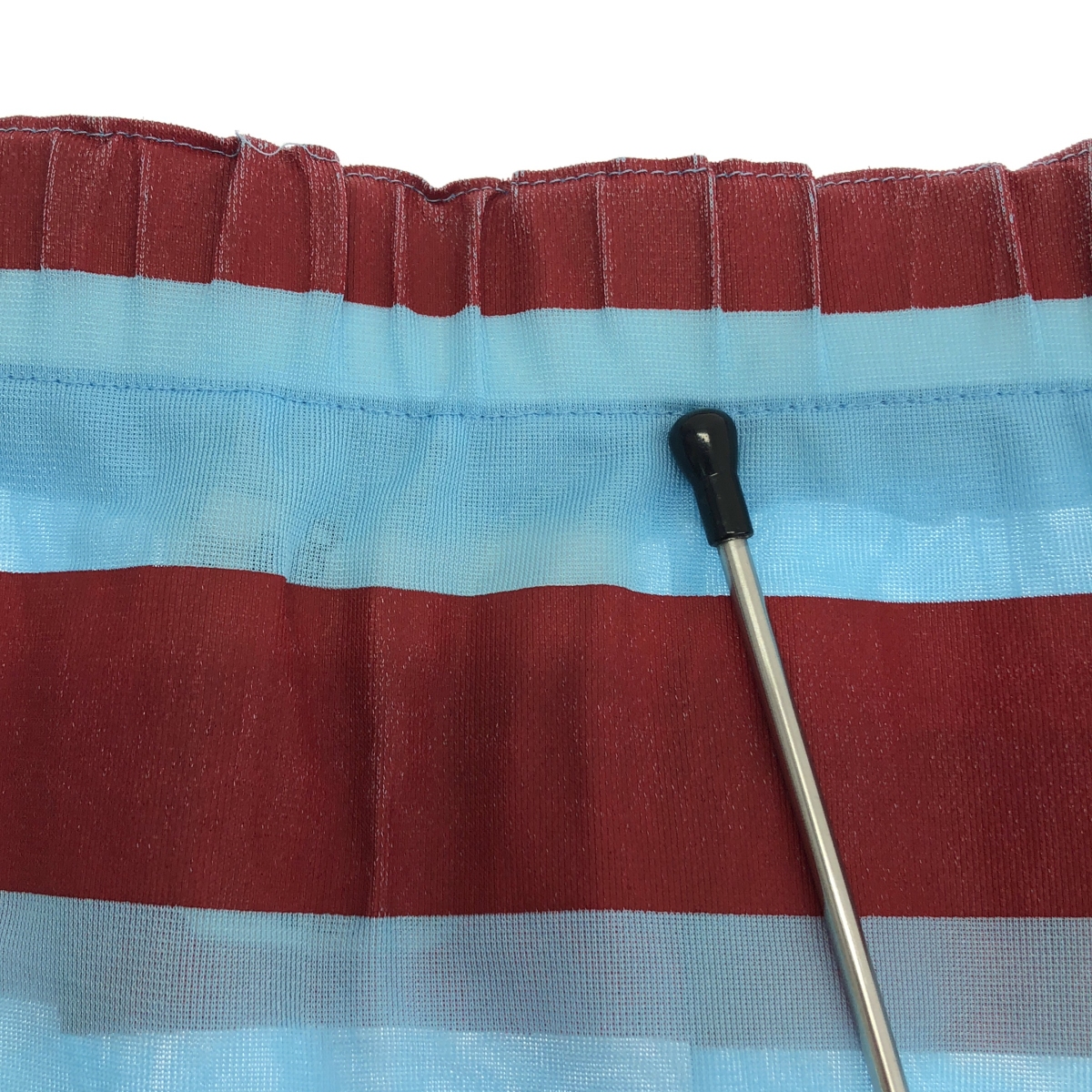 robe de chambre COMME des GARCONS / ローブドシャンブルコムデギャルソン 90s ボーダープリント ポリエステル シアー スカート