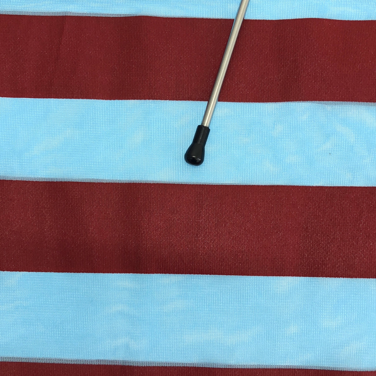 robe de chambre COMME des GARCONS / ローブドシャンブルコムデギャルソン 90s ボーダープリント ポリエステル シアー スカート