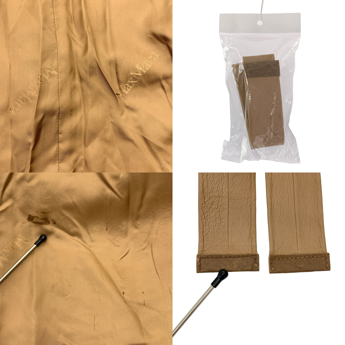 Max Mara / マックスマーラ 白タグ カシミヤブレンド ウール ベルベット チェスターコート / ロゴ総裏地