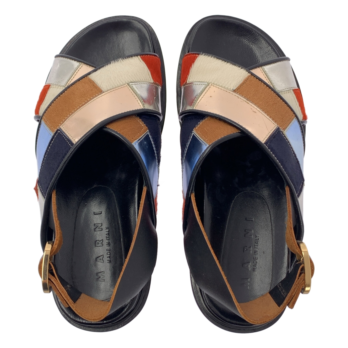 MARNI / マルニ Murti ハラコ レザー フスベット サンダル