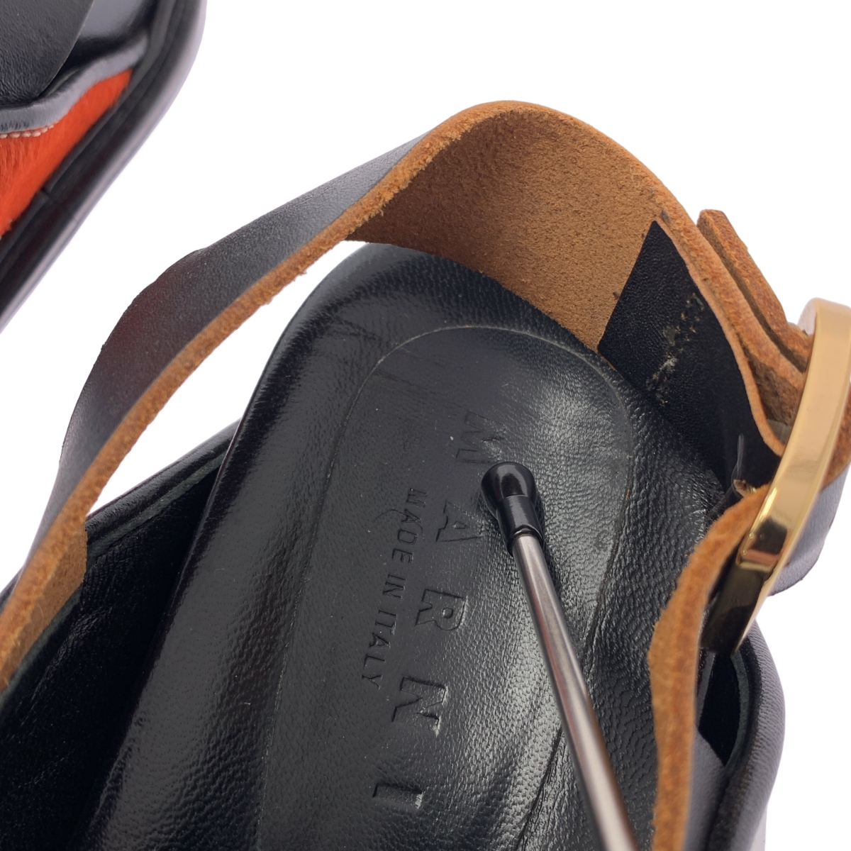 MARNI / マルニ Murti ハラコ レザー フスベット サンダル