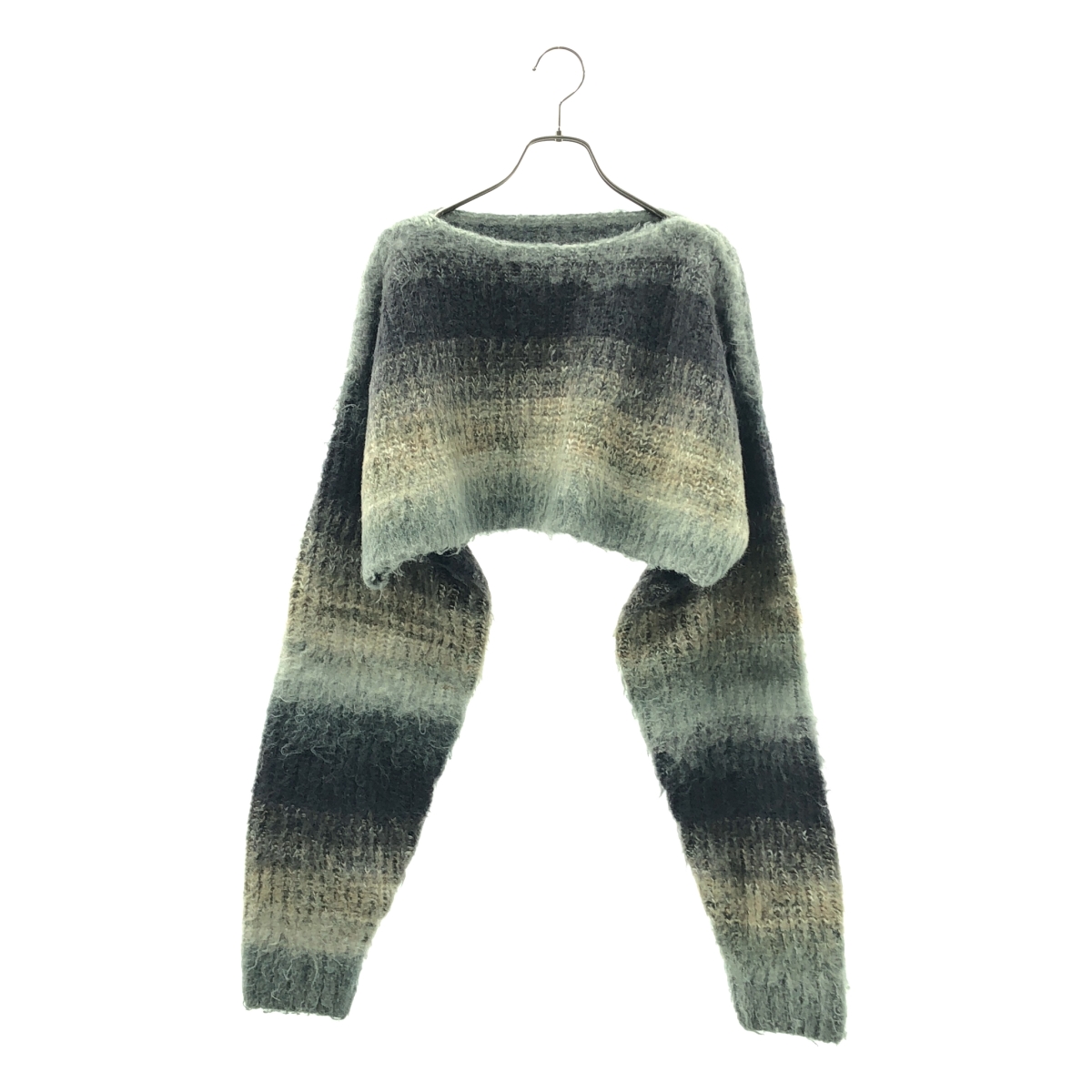 PERVERZE / パーバーズ Gradient Stripe Top and Scarf  / グラデーション ニット セーター