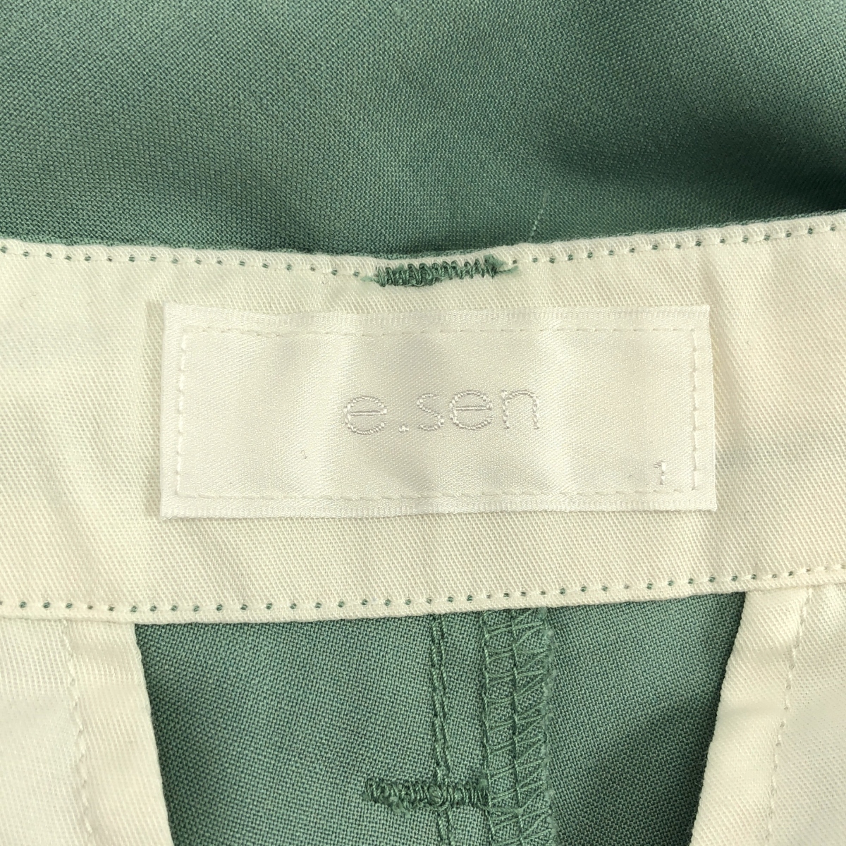 e.sen / イーセン センタープレス ワイド パンツ