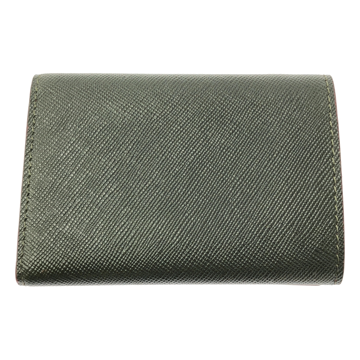 MARNI / マルニ バイカラー ロゴ サフィアーノレザー ミニ ウォレット