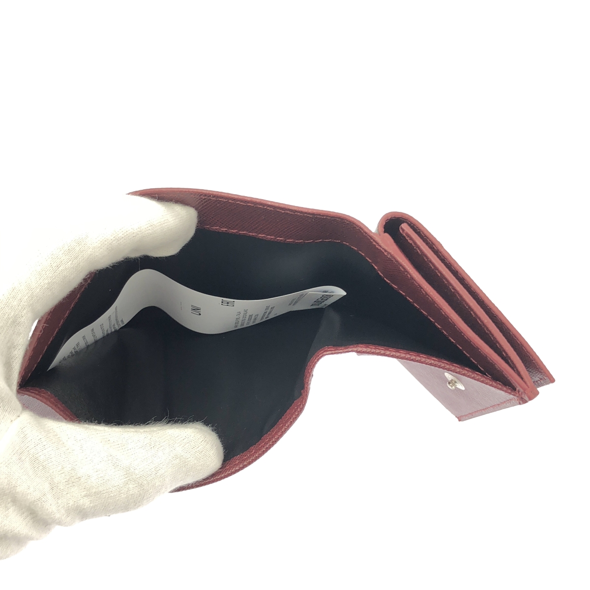 MARNI / マルニ バイカラー ロゴ サフィアーノレザー ミニ ウォレット