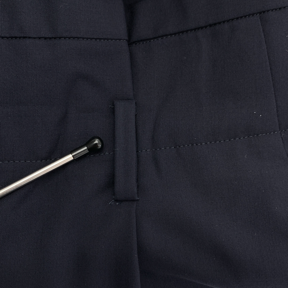 ebure / エブール ライトトロピカルウール  タック ワイド スラックス パンツ