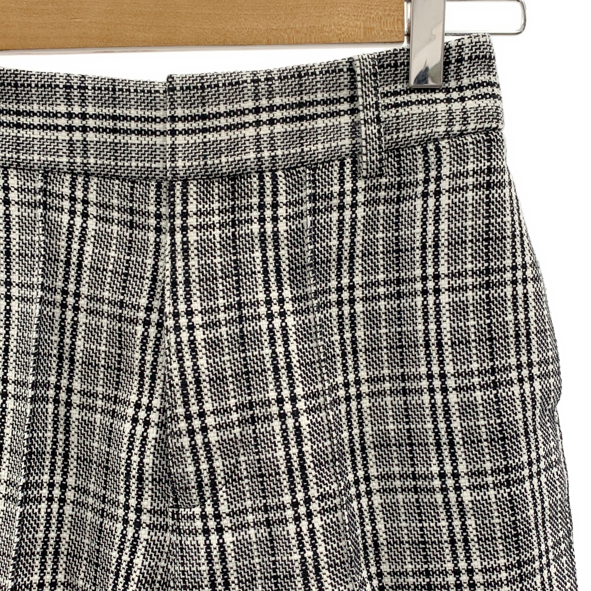 ebure / エブール センタープレス フレア ワイド パンツ