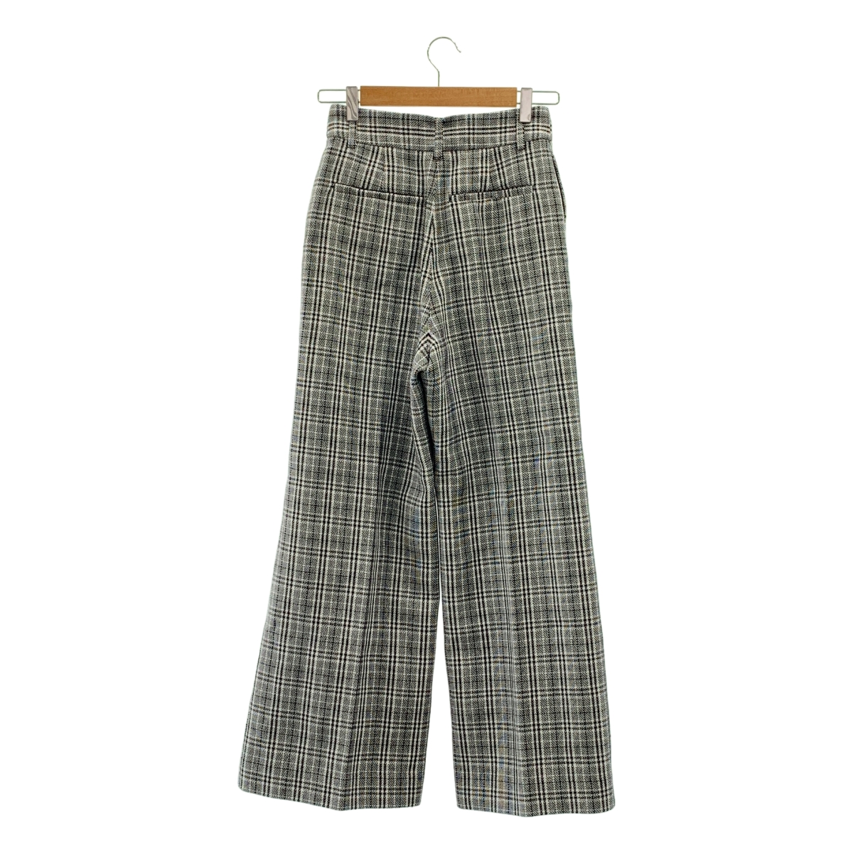 ebure / エブール センタープレス フレア ワイド パンツ