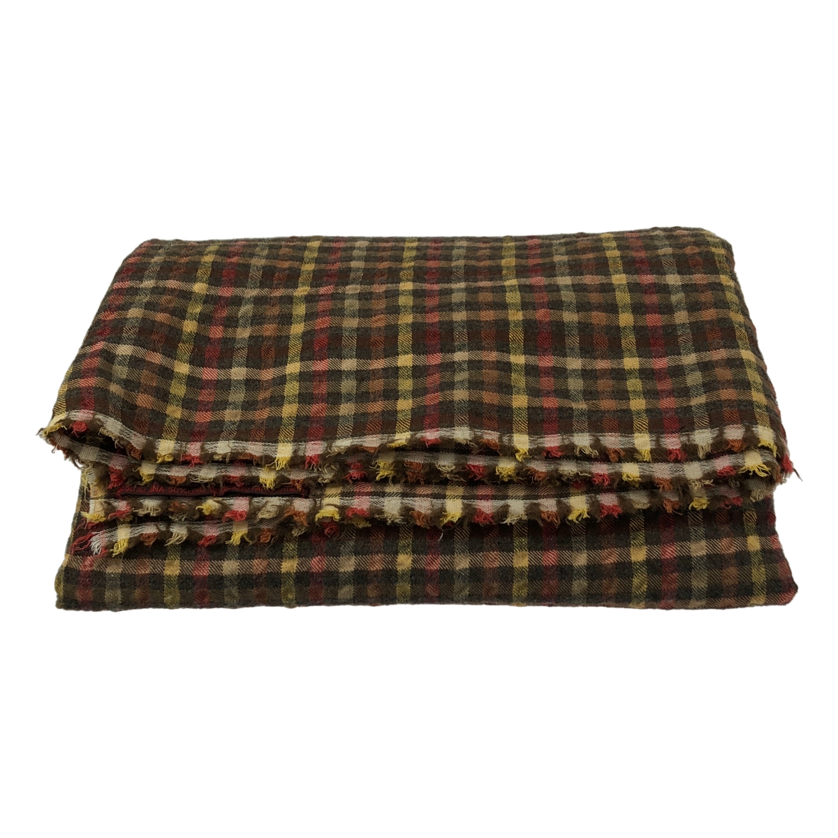 DANIELA GREGIS / ダニエラグレジス リネン ウール フリンジ 大判 ストール / ユニセックス