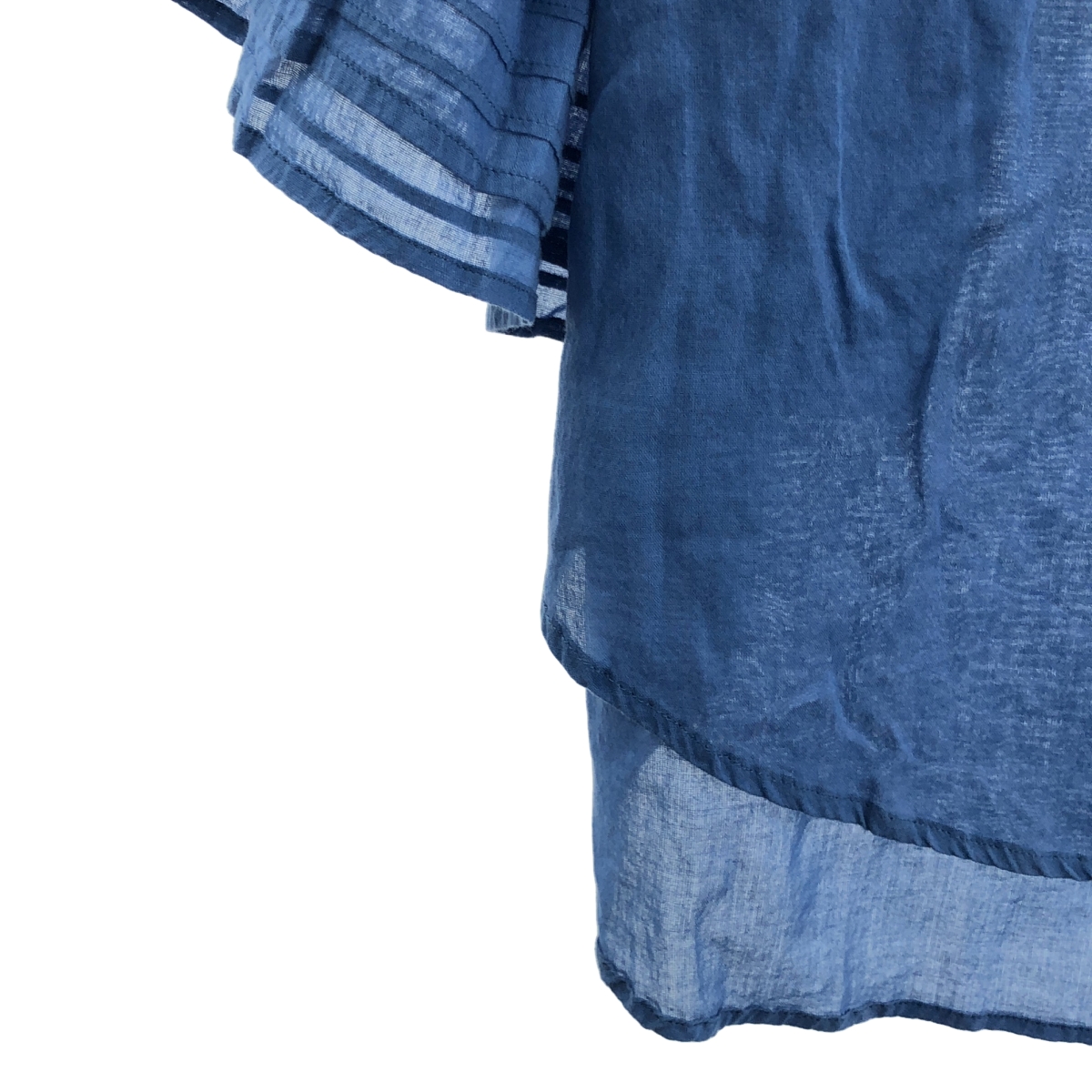 ne Quittez pas / ヌキテパ フリルフレアスリーブ コットン ブラウス