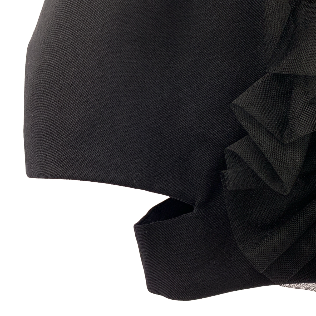 noir kei ninomiya / ノワールケイニノミヤ ウール チュールドッキング ジャケット