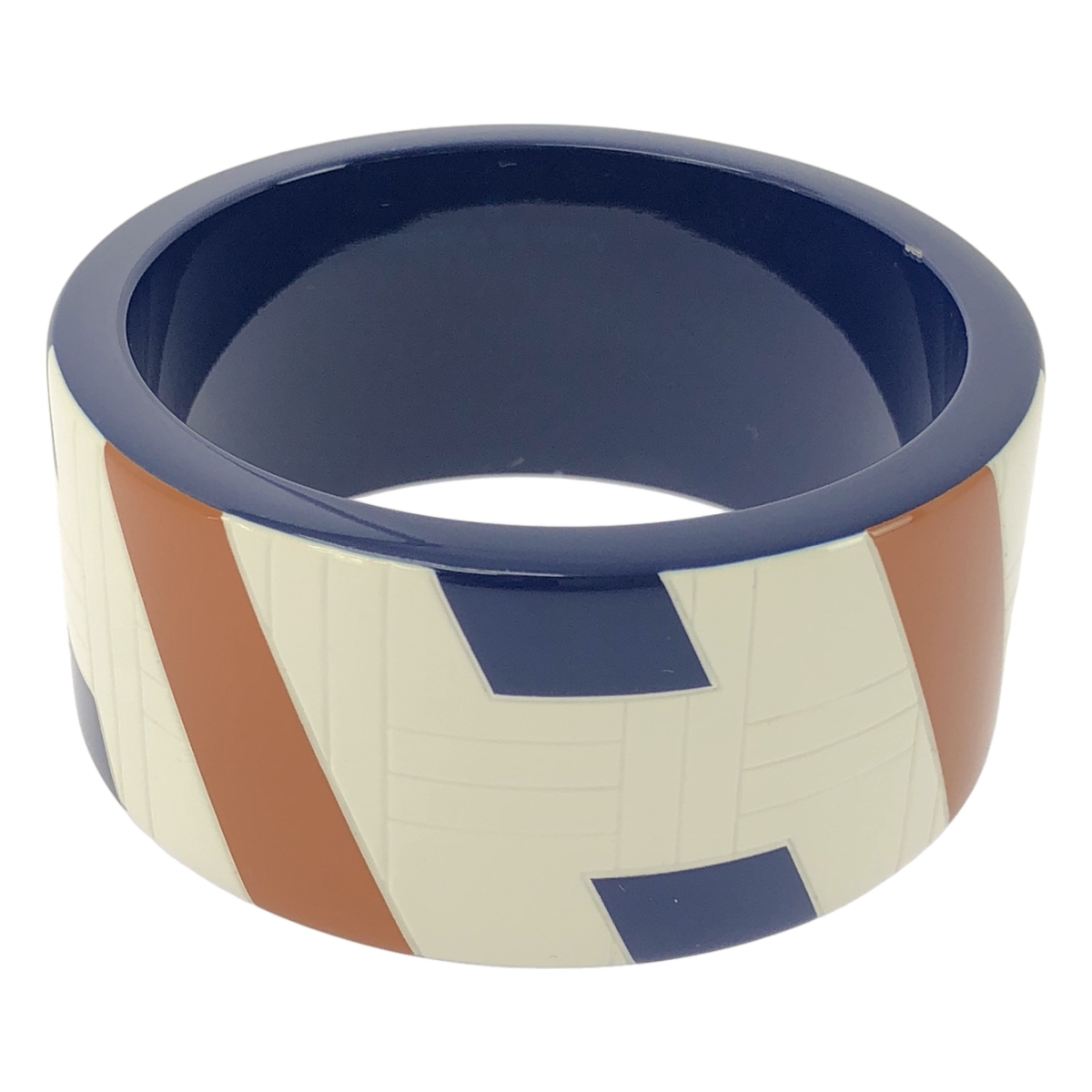 HERMES / エルメス ラッカーウッド Hロゴ バングル