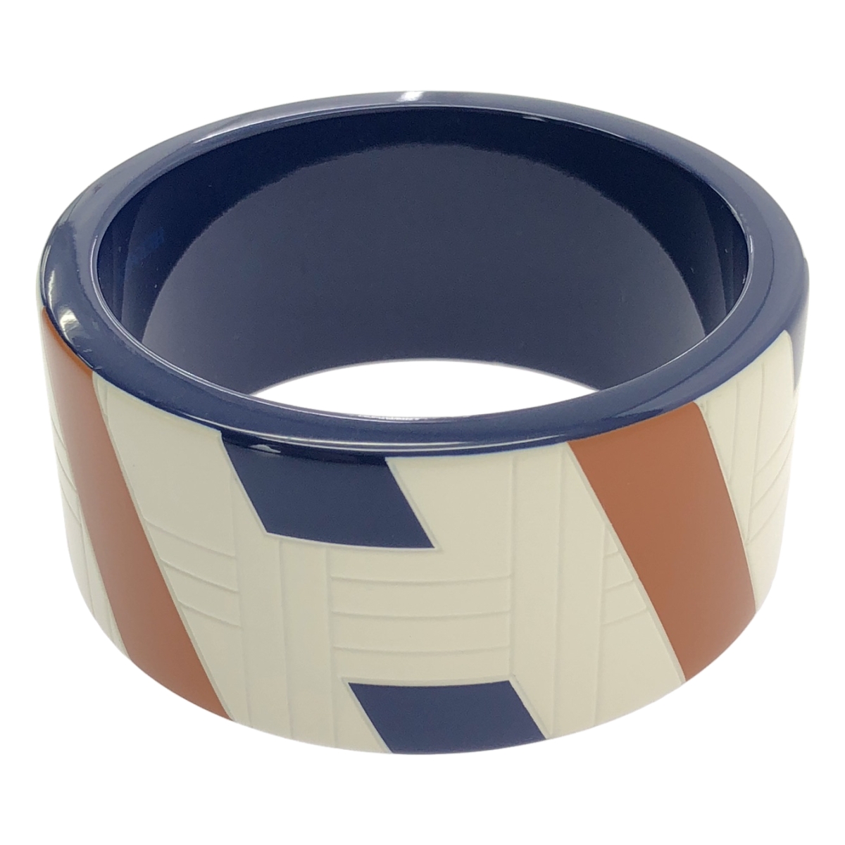 HERMES / エルメス ラッカーウッド Hロゴ バングル