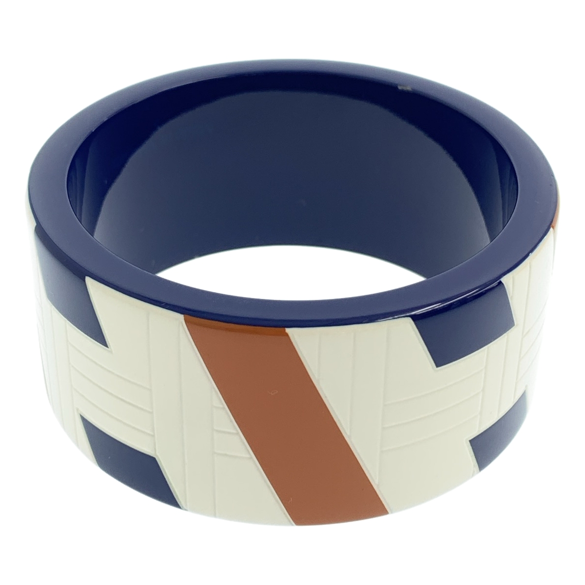 HERMES / エルメス ラッカーウッド Hロゴ バングル