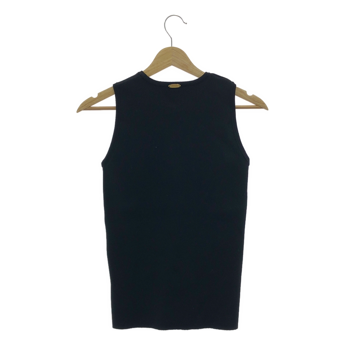 MUSE de Deuxieme Classe / ミューズドゥーズィーエムクラス Diner B CROP リブ ニット タンクトップ