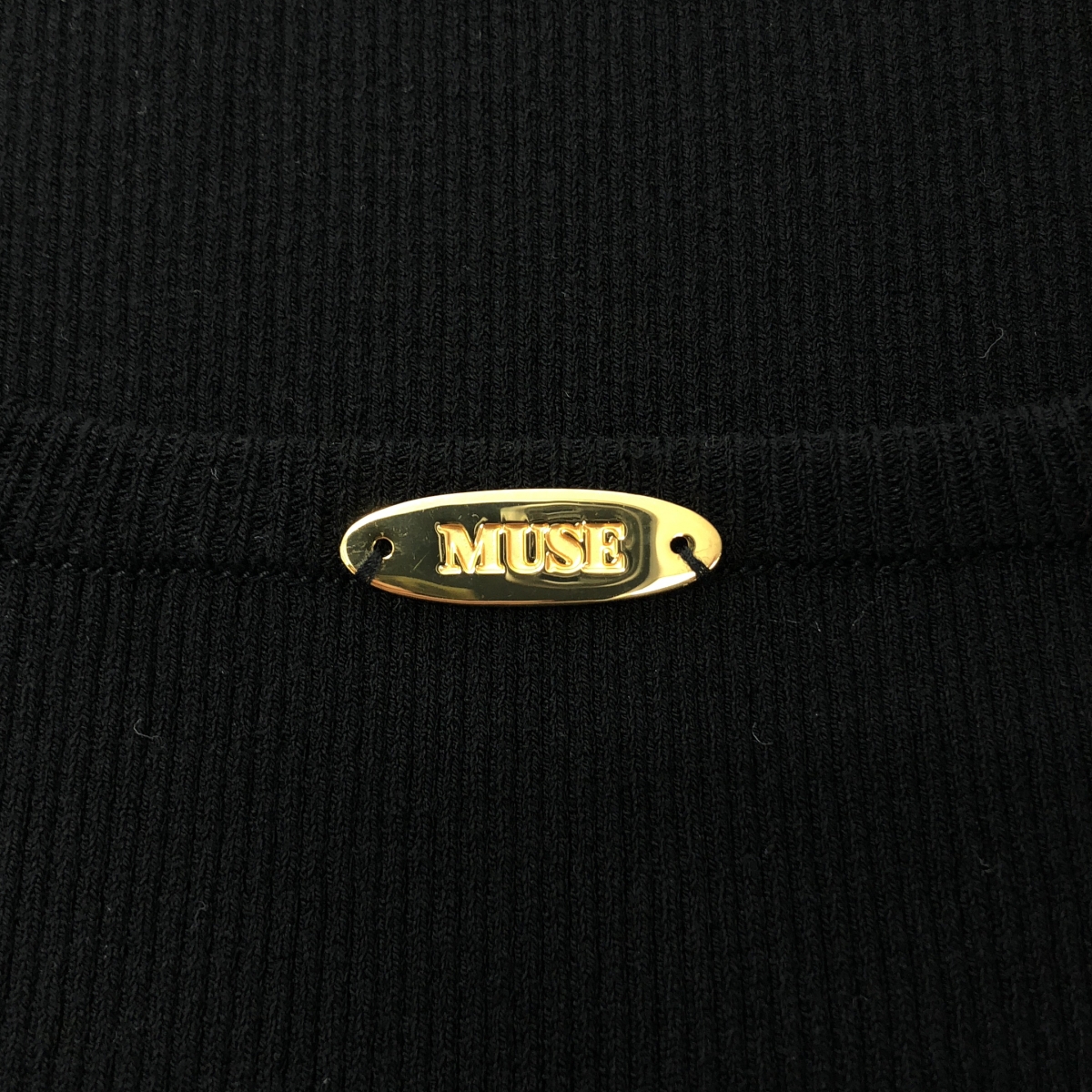 MUSE de Deuxieme Classe / ミューズドゥーズィーエムクラス Diner B CROP リブ ニット タンクトップ