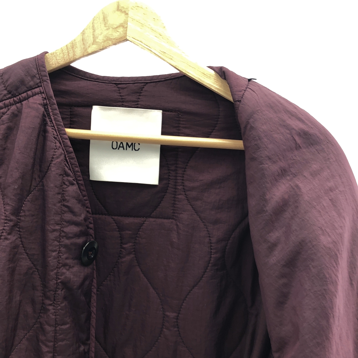 OAMC / オーエーエムシー Combat Liner Quilting Jacket / キルティング ノーカラー オーバージャケット