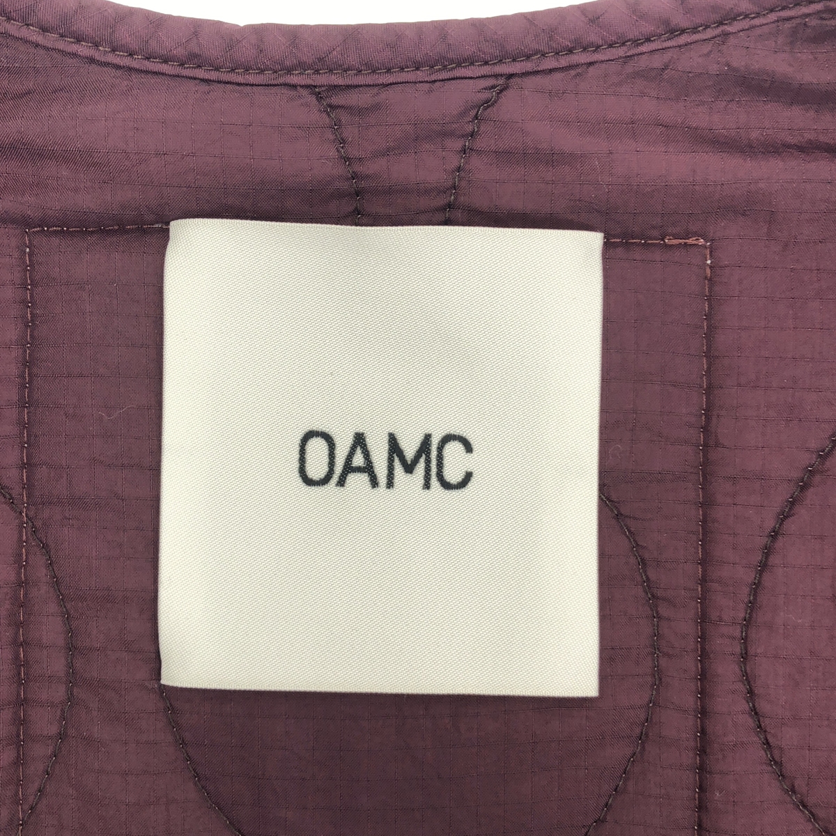 OAMC / オーエーエムシー Combat Liner Quilting Jacket / キルティング ノーカラー オーバージャケット