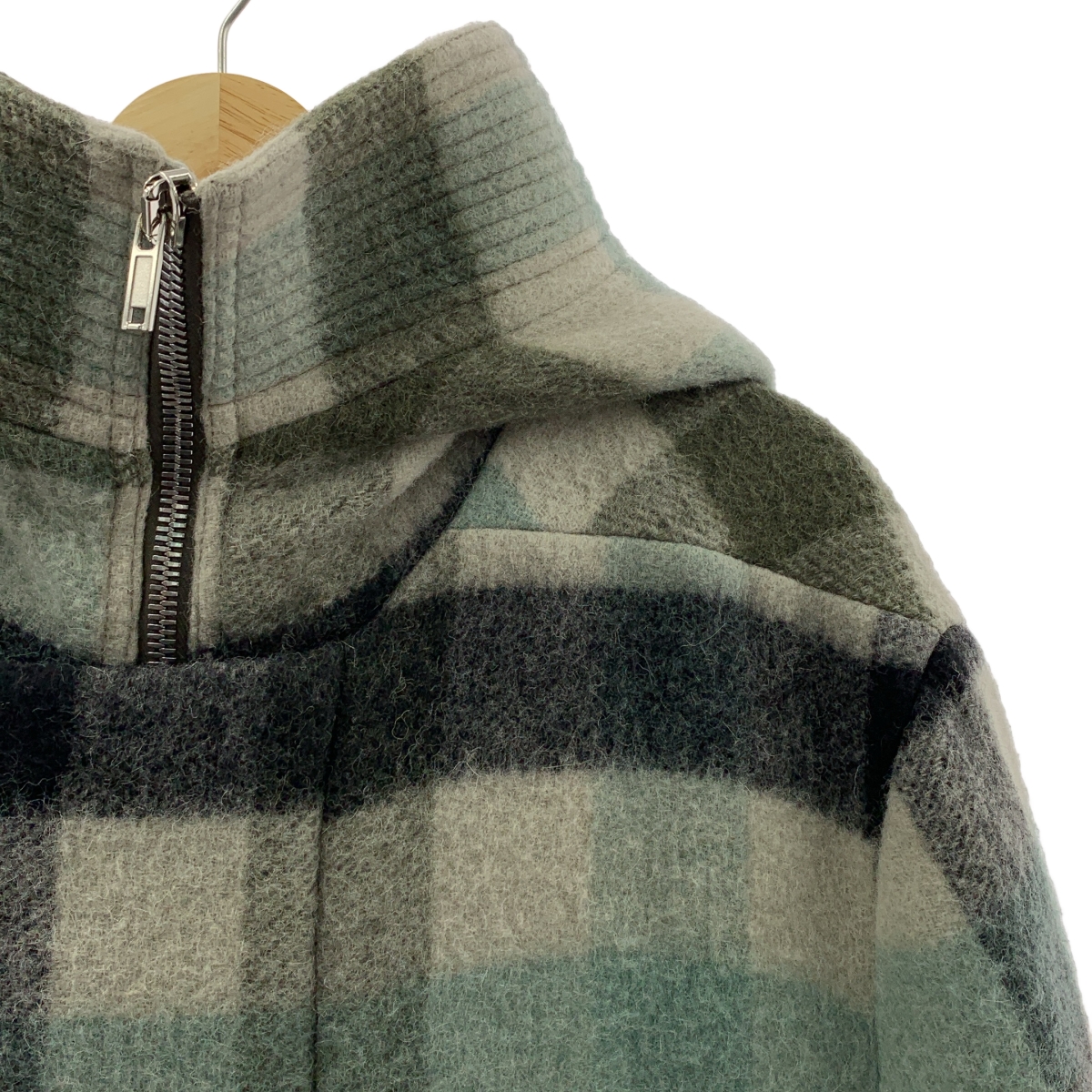 Rick Owens / リックオウエンス Secret Parka チェック フーデッド パーカ