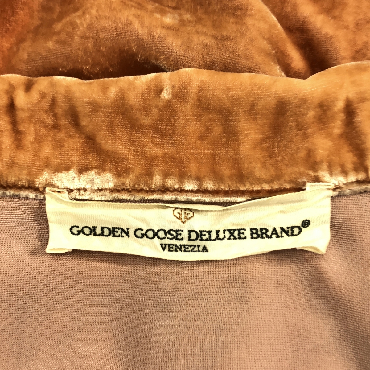 GOLDEN GOOSE / ゴールデングース レーヨン シルク ベロア オープンカラーシャツ