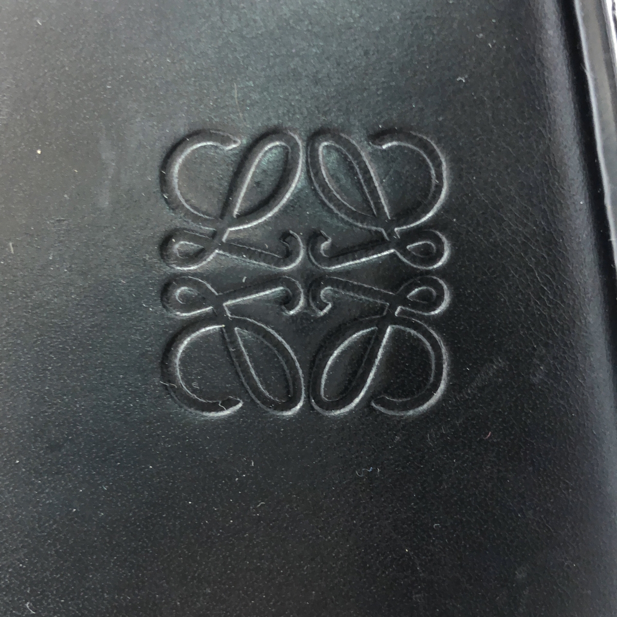 LOEWE / ロエベ アナグラム ロゴ レザー バンブー ハンドル バケットバッグ