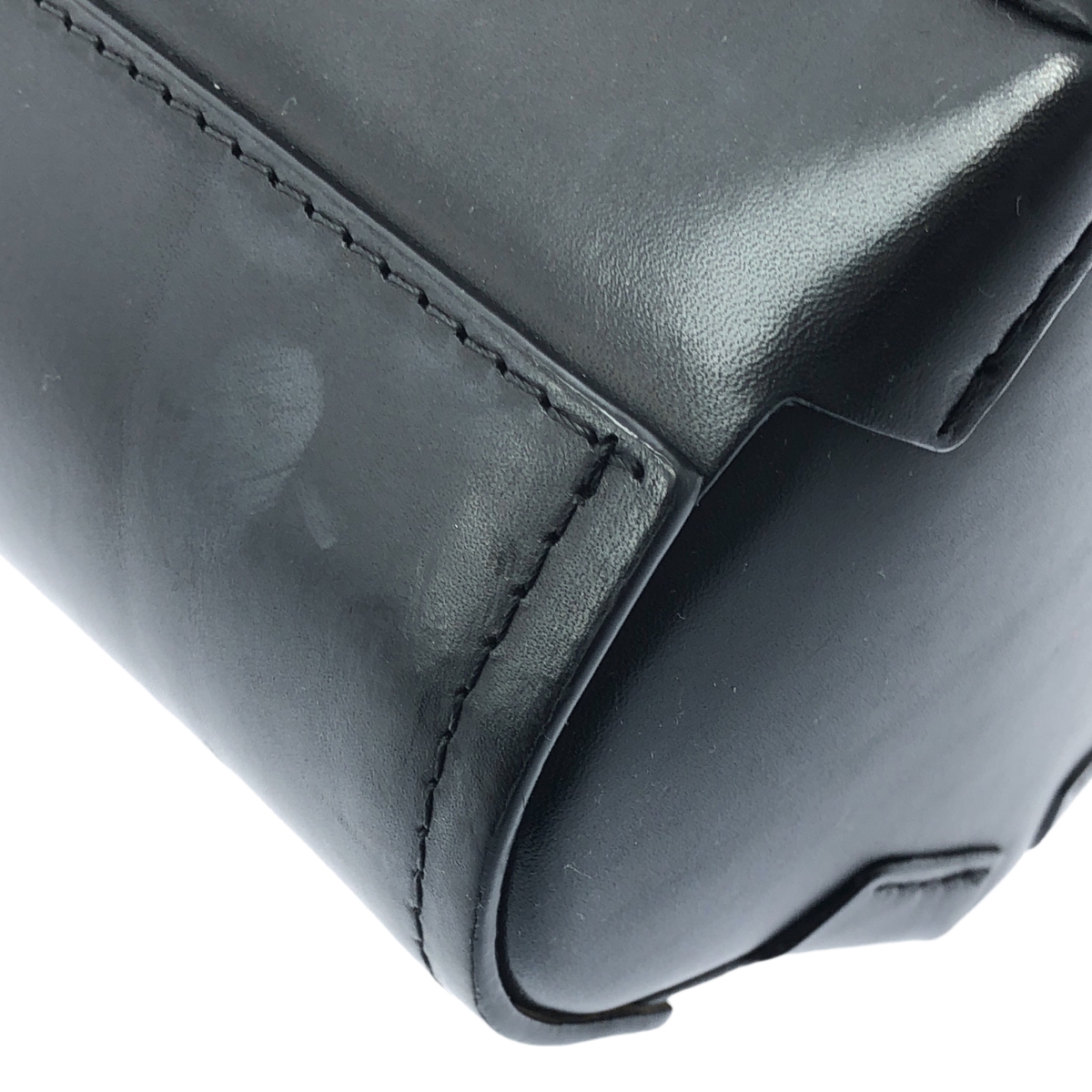 LOEWE / ロエベ アナグラム ロゴ レザー バンブー ハンドル バケットバッグ