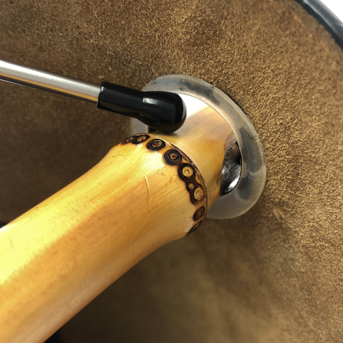 LOEWE / ロエベ アナグラム ロゴ レザー バンブー ハンドル バケットバッグ