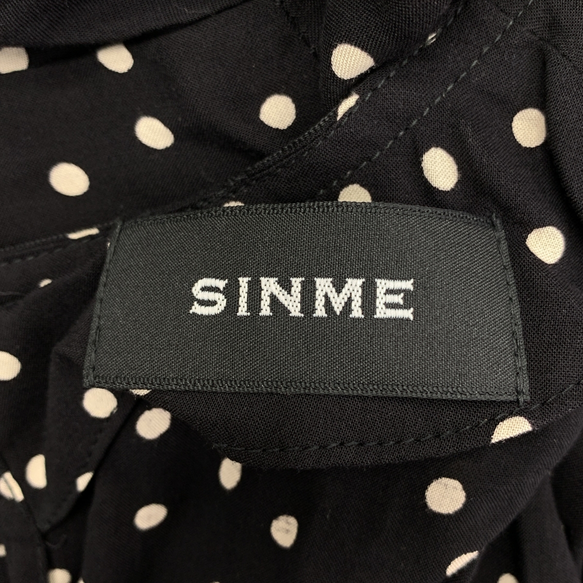 SINME / シンメ ドット フレアワンピース