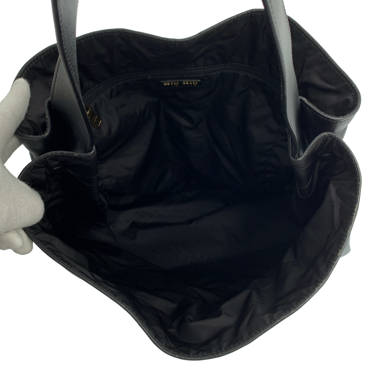 miu miu / ミュウミュウ Leather Hobo Bag レザー ホーボー バッグ