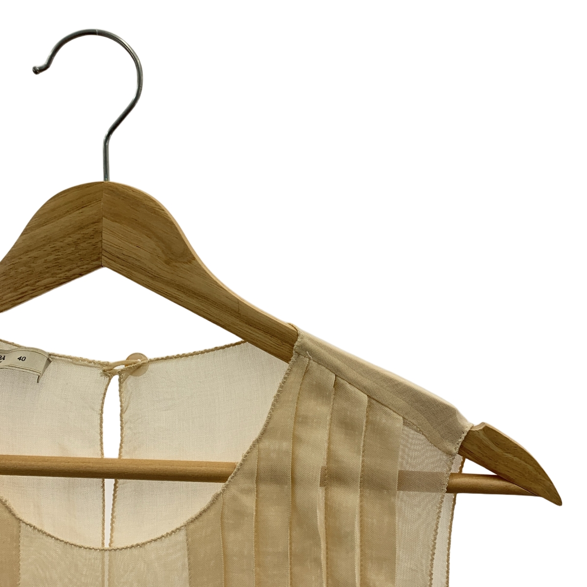 PRADA / プラダ シルク プリーツ シアー リッププリント ワンピース