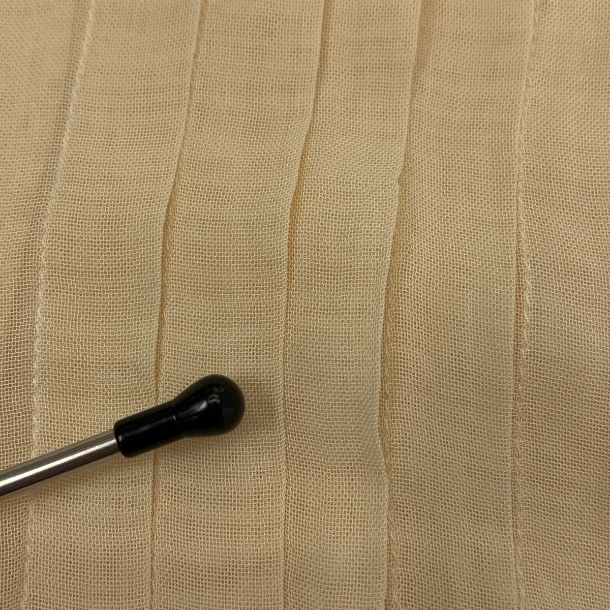 PRADA / プラダ シルク プリーツ シアー リッププリント ワンピース