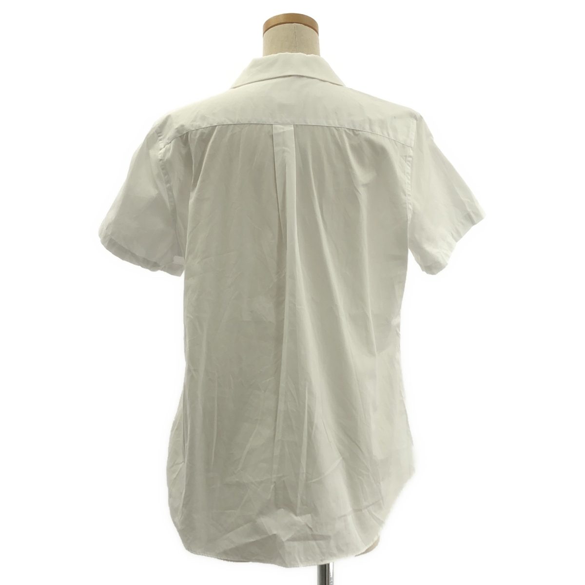 COMME des GARCONS / コムデギャルソン コットン フリル装飾 丸襟 シャツ ブラウス