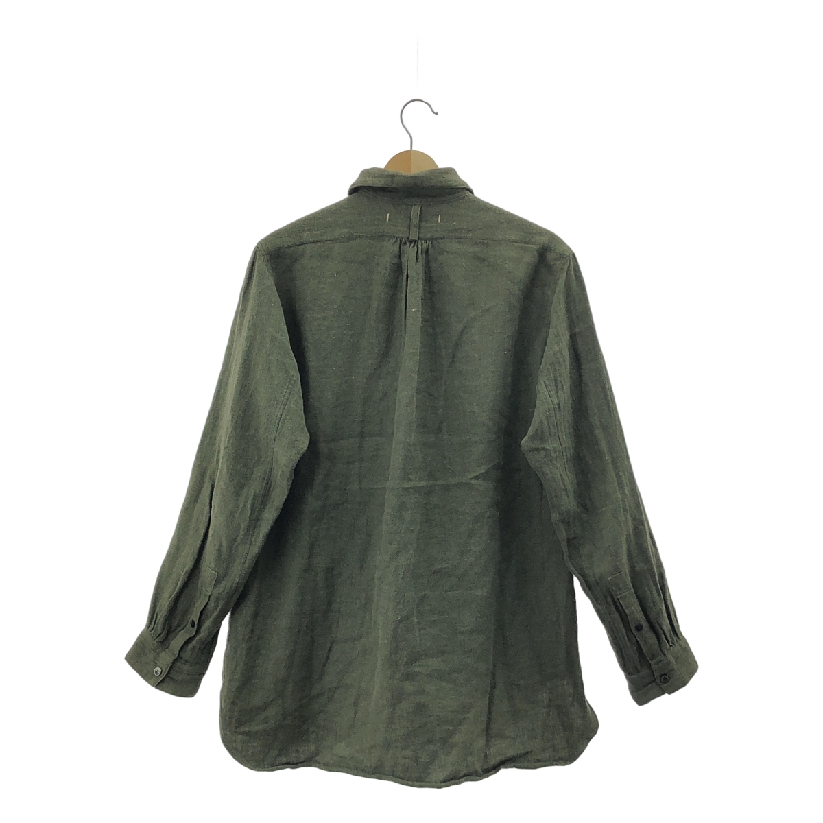 suzuki takayuki / スズキタカユキ one piece shawl collar shirt リネン ウール ショールカラー シャツ