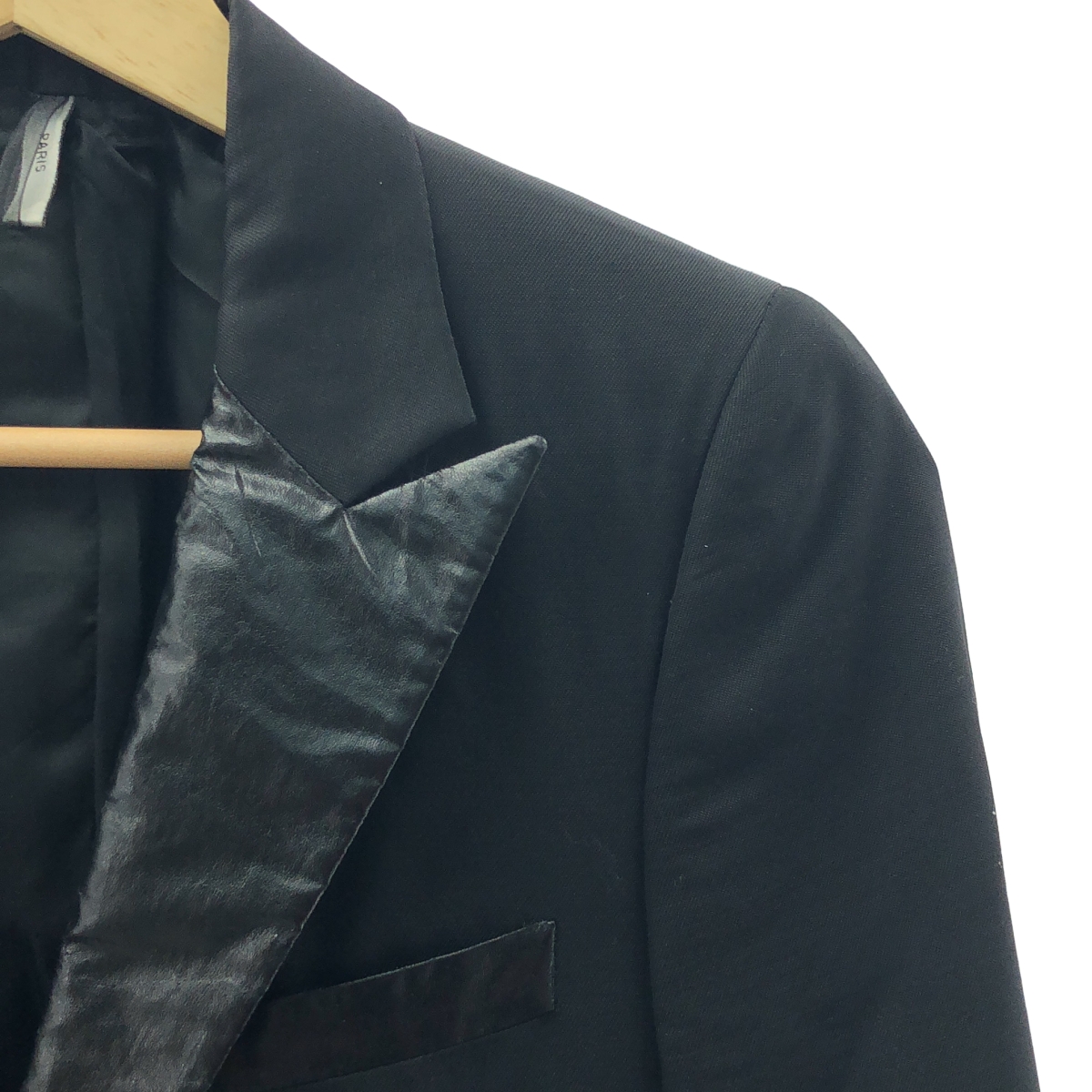 Christian Dior / クリスチャンディオール エコレザー切替 テーラードジャケット