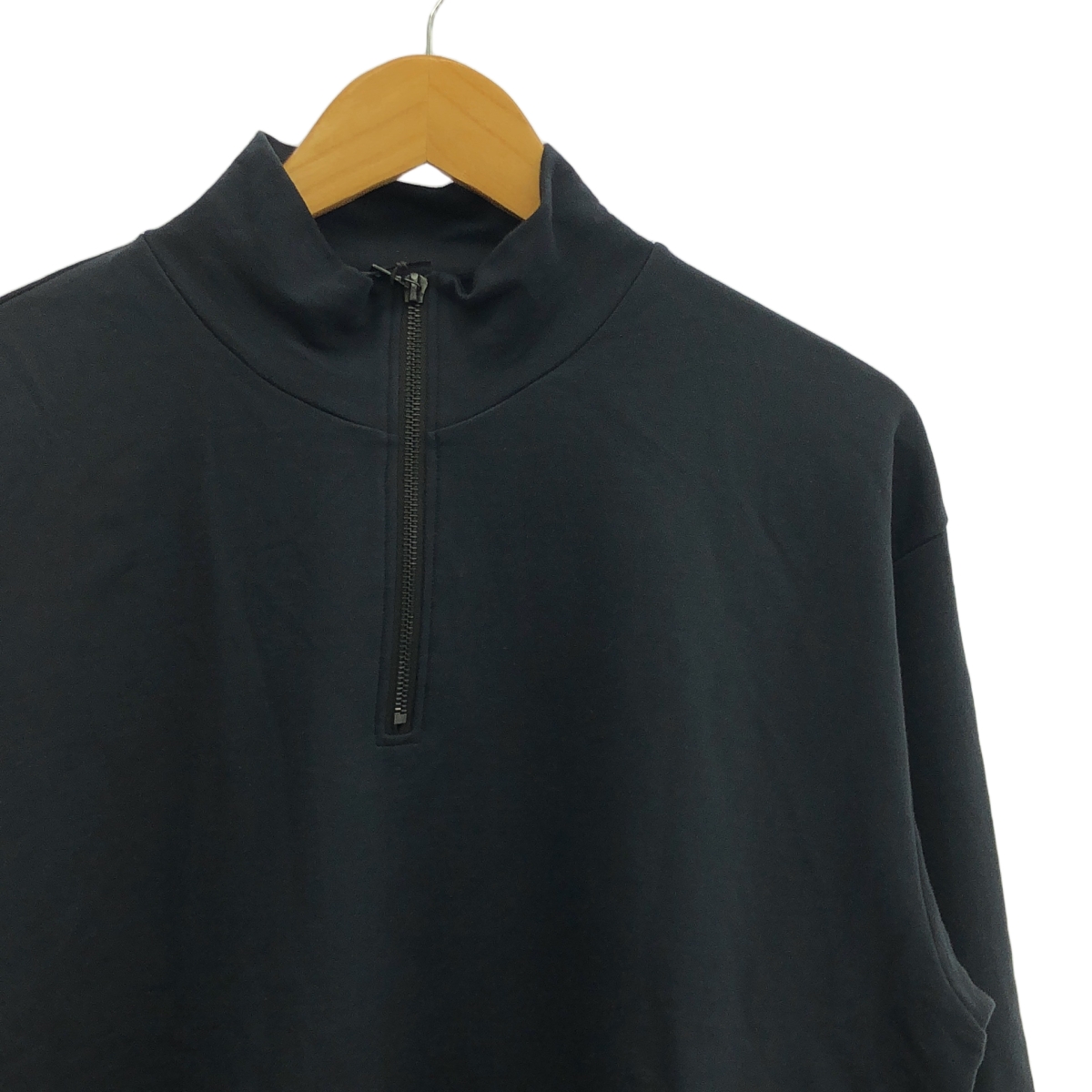 AURALEE / オーラリー ELASTIC HIGH GAUGE SWEAT HALF ZIP P/O ハーフ ジップ カットソー