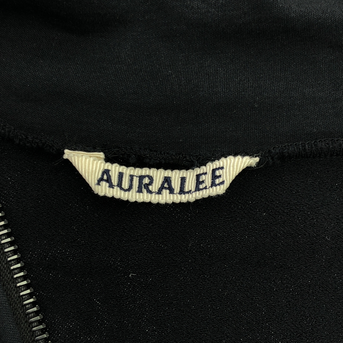 AURALEE / オーラリー ELASTIC HIGH GAUGE SWEAT HALF ZIP P/O ハーフ ジップ カットソー