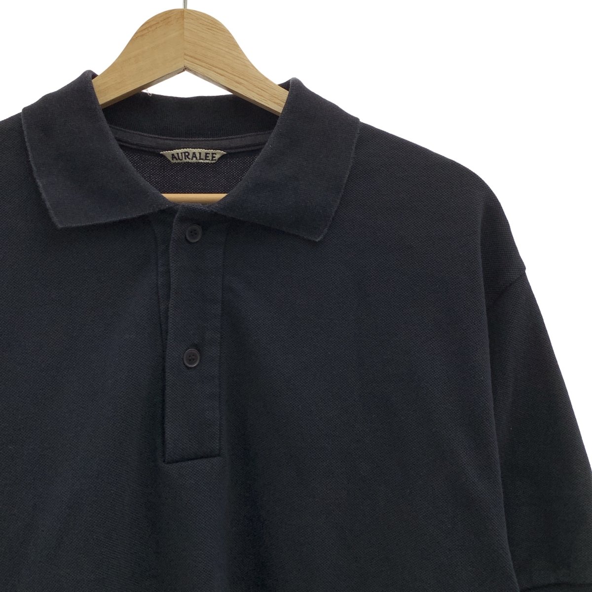 AURALEE / オーラリー Super Fine Cotton Pique Big Polo / コットン オーバー ポロシャツ