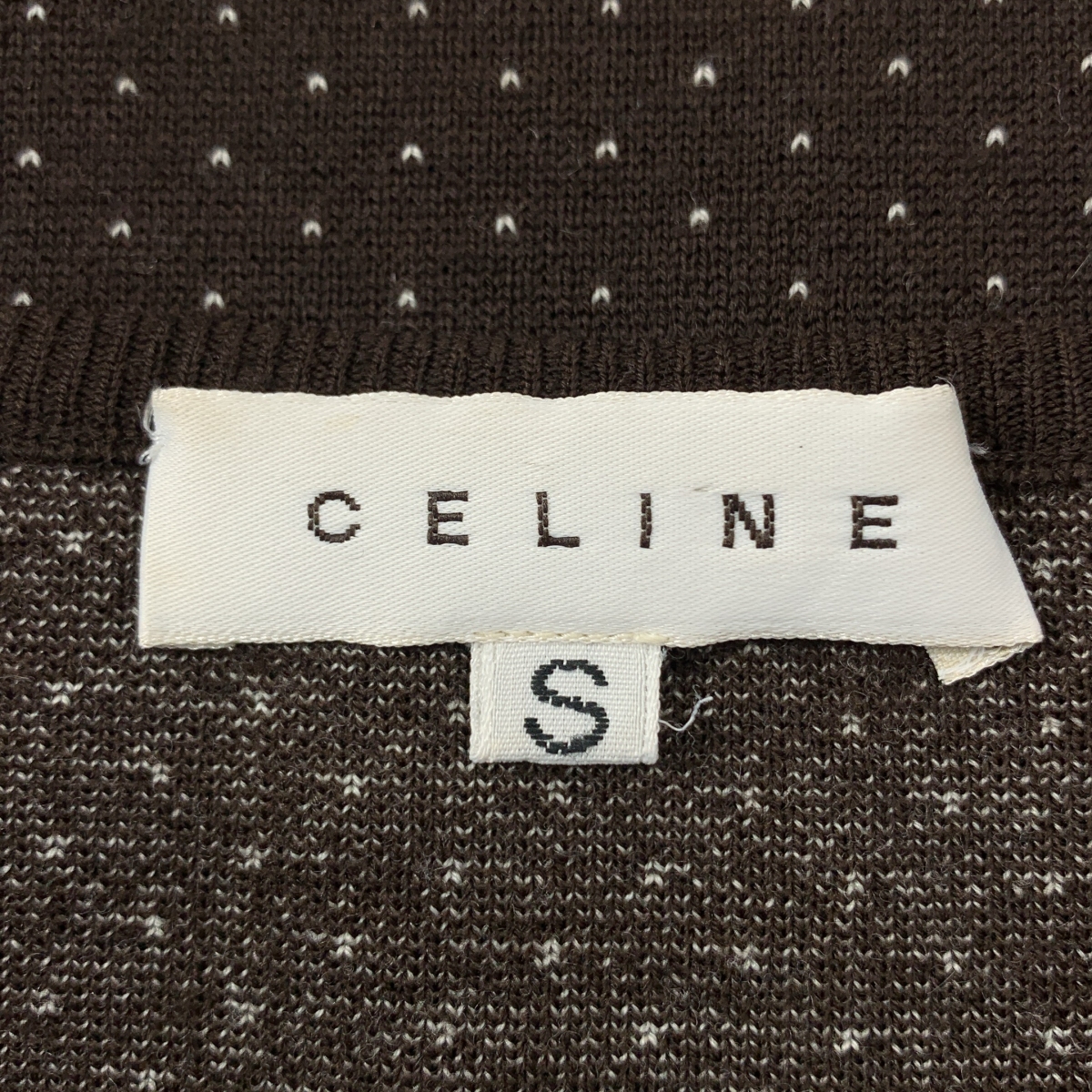 CELINE / セリーヌ ウール ギャザースリーブ ニット セーター