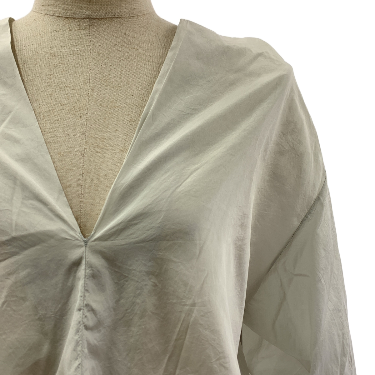 MARNI / マルニ バックギャザー シルク サテン フレア ブラウス