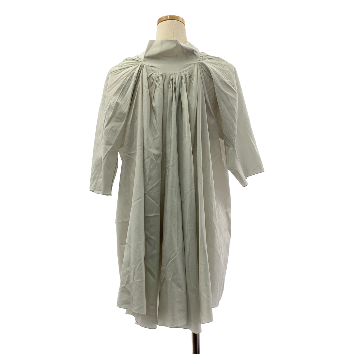 MARNI / マルニ バックギャザー シルク サテン フレア ブラウス