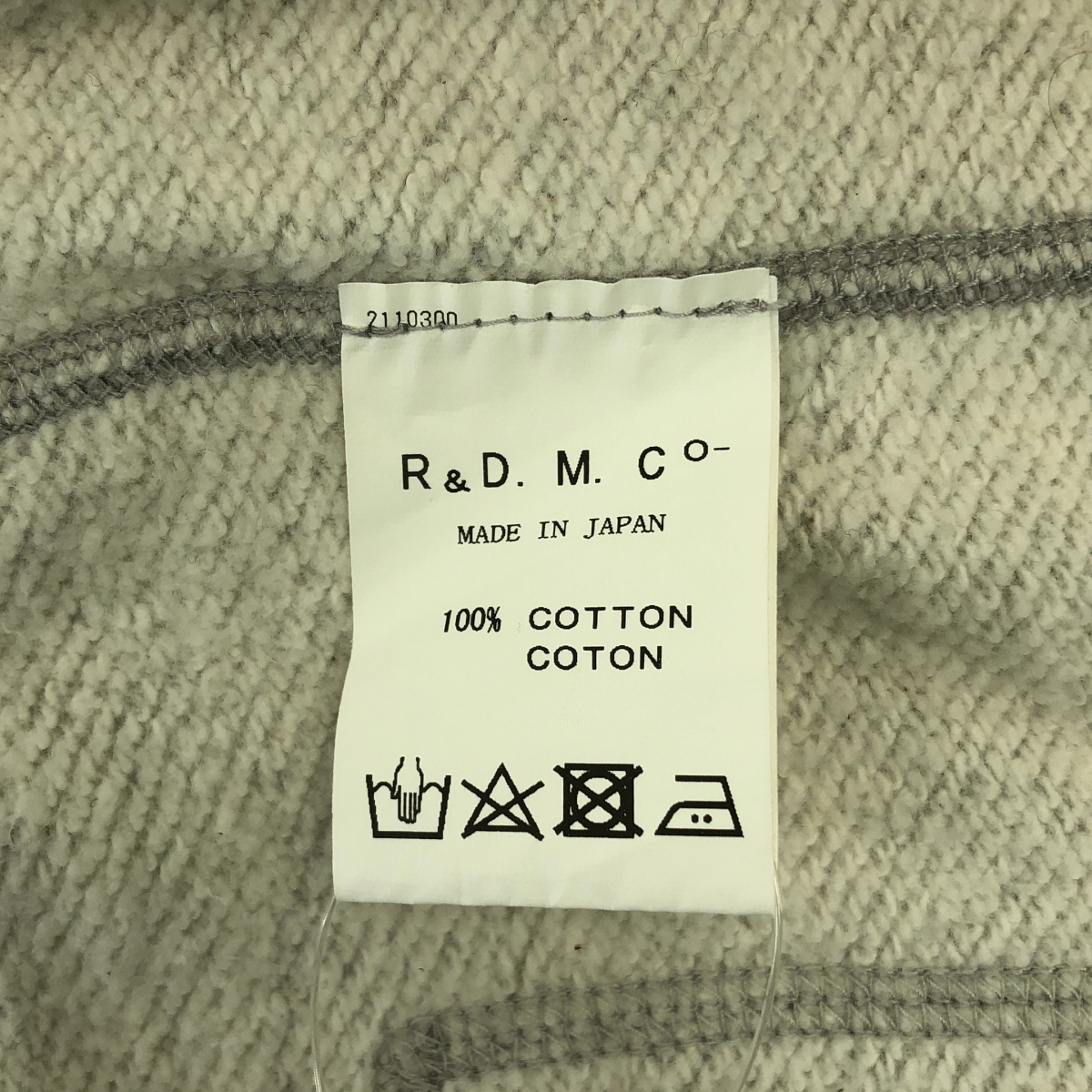 R&D.M.Co / オールドマンズテーラー コットン フーデッド パーカ / スウェット