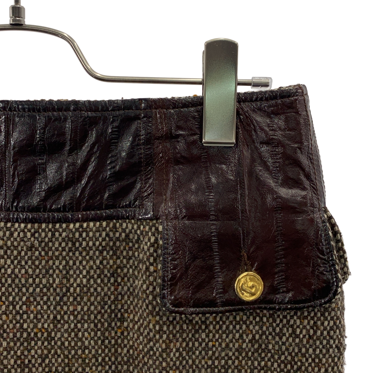 DOLCE＆GABBANA / ドルチェ＆ガッバーナドルガバ ウール ツイード 切替 スカート