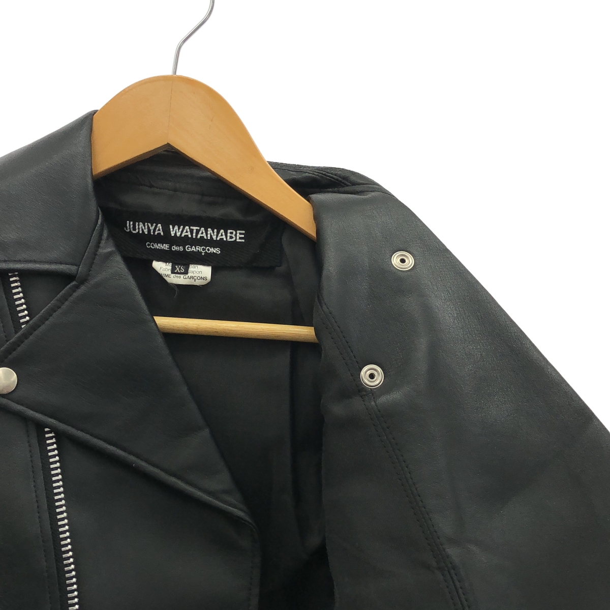 JUNYA WATANABE COMME des GARCONS / ジュンヤワタナベ エコレザー ショート丈 ダブル ライダース ジャケット