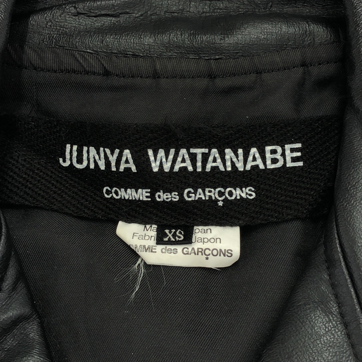 JUNYA WATANABE COMME des GARCONS / ジュンヤワタナベ エコレザー ショート丈 ダブル ライダース ジャケット