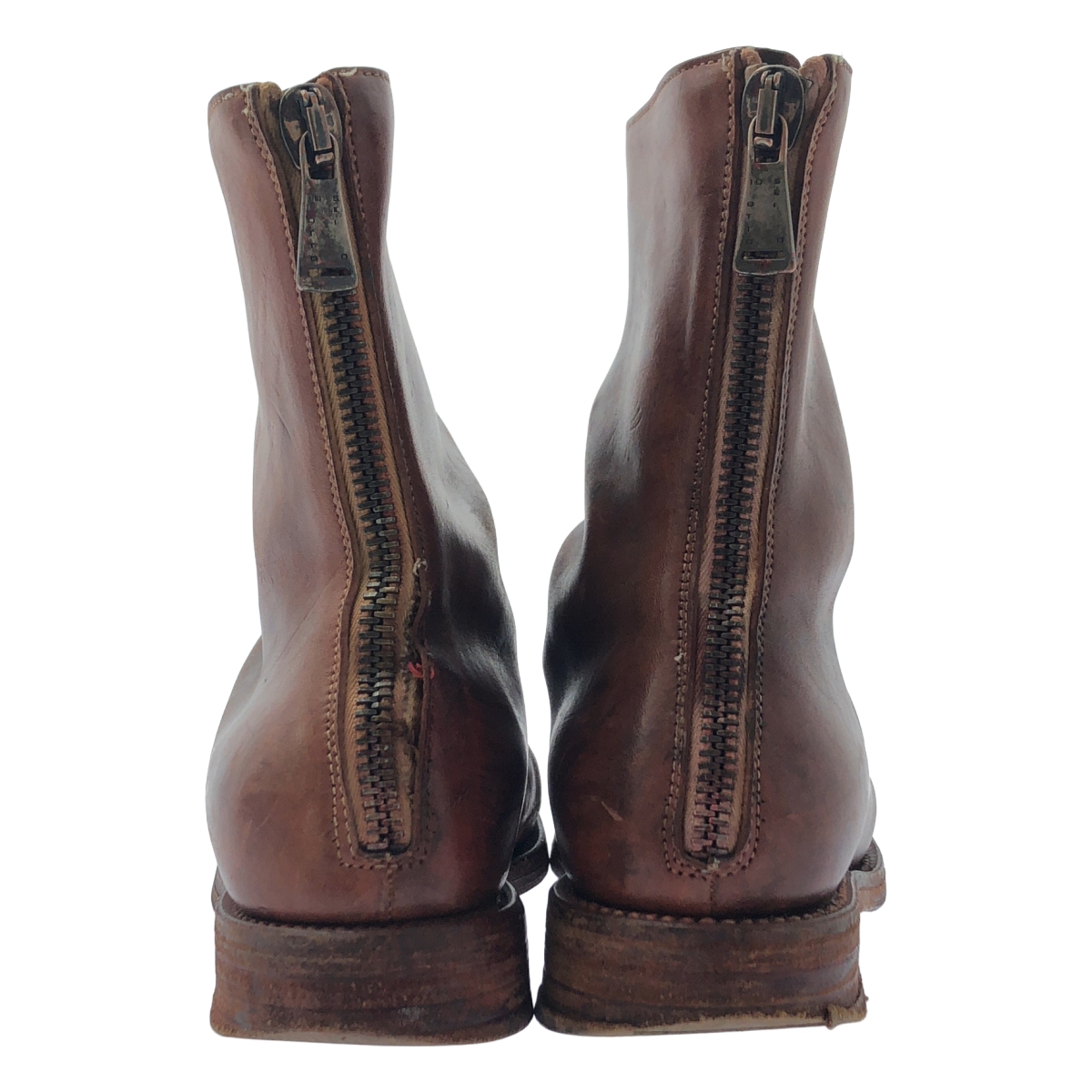 その他 バックジップ レザーブーツ