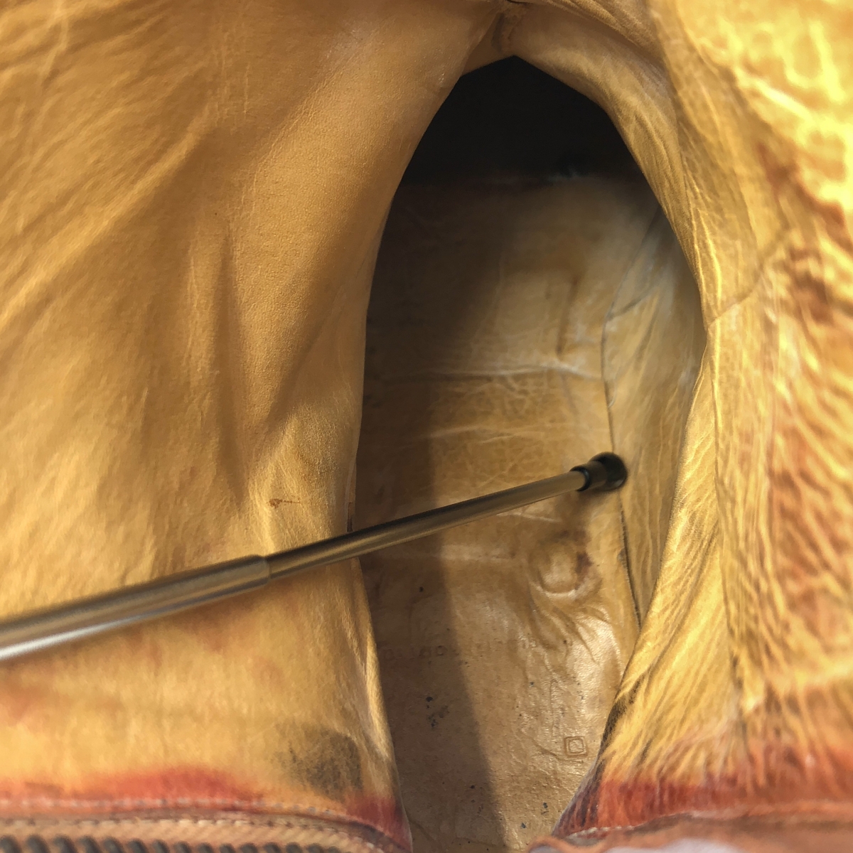 その他 バックジップ レザーブーツ