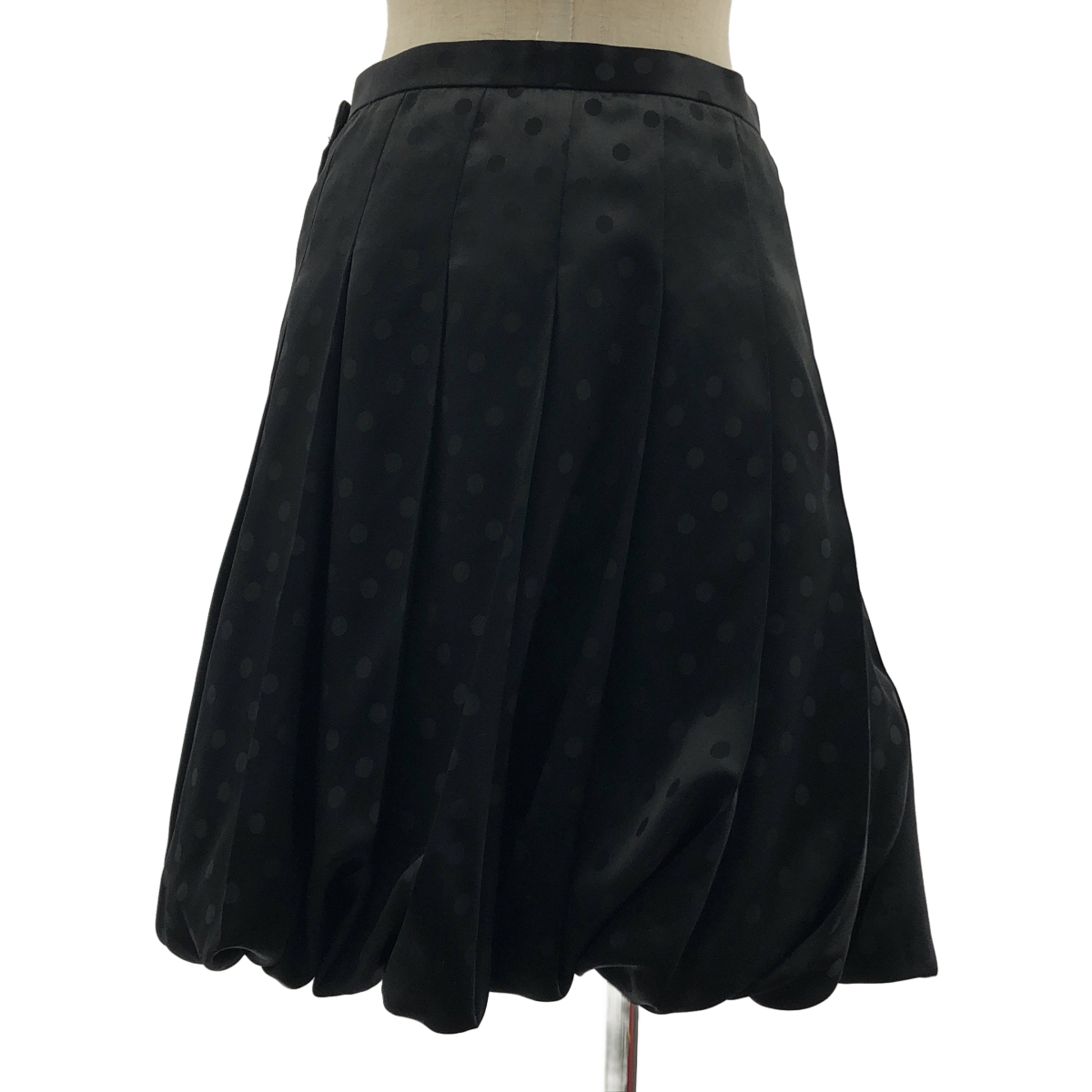 JUNYA WATANABE COMME des GARCONS / ジュンヤワタナベ ポリエステル ドット 立体 変形 サイドジップ ボリューム スカート