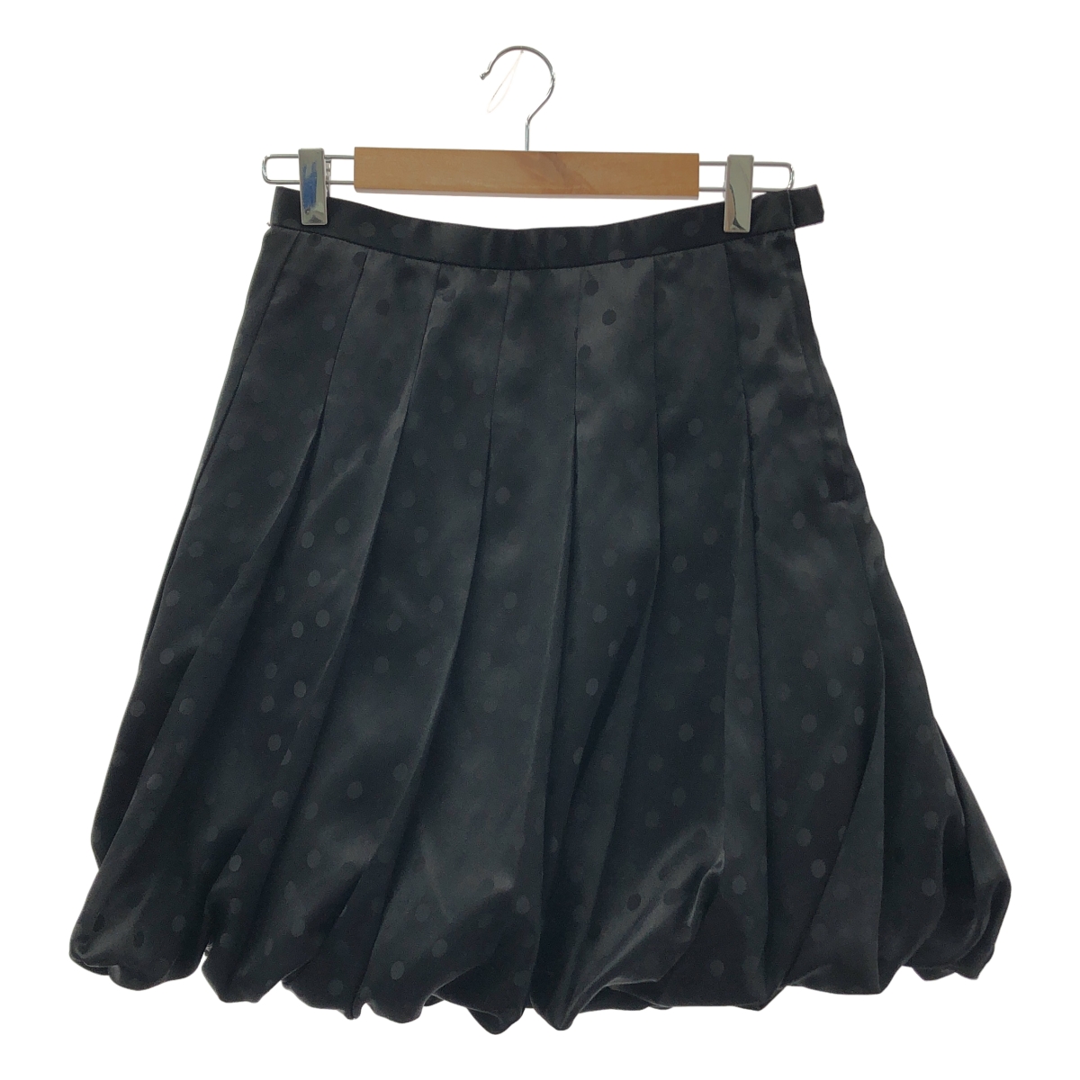 JUNYA WATANABE COMME des GARCONS / ジュンヤワタナベ ポリエステル ドット 立体 変形 サイドジップ ボリューム スカート