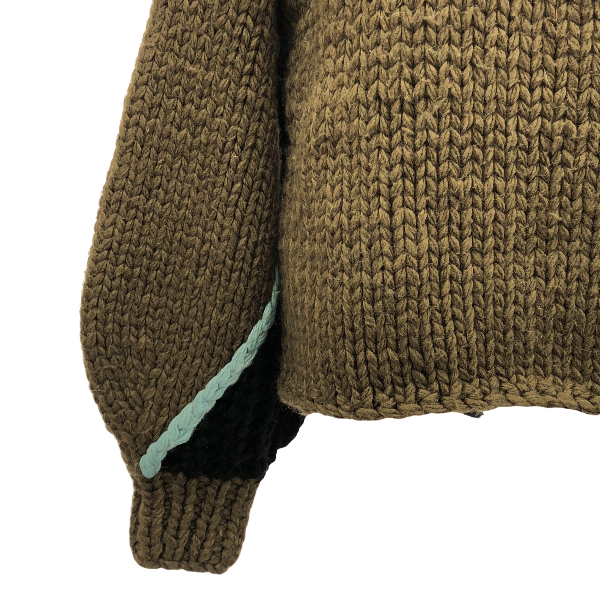 LEINWANDE / ラインヴァンド Nuts Over Knit / ウール アジャスター ボリュームスリーブ ニット セーター