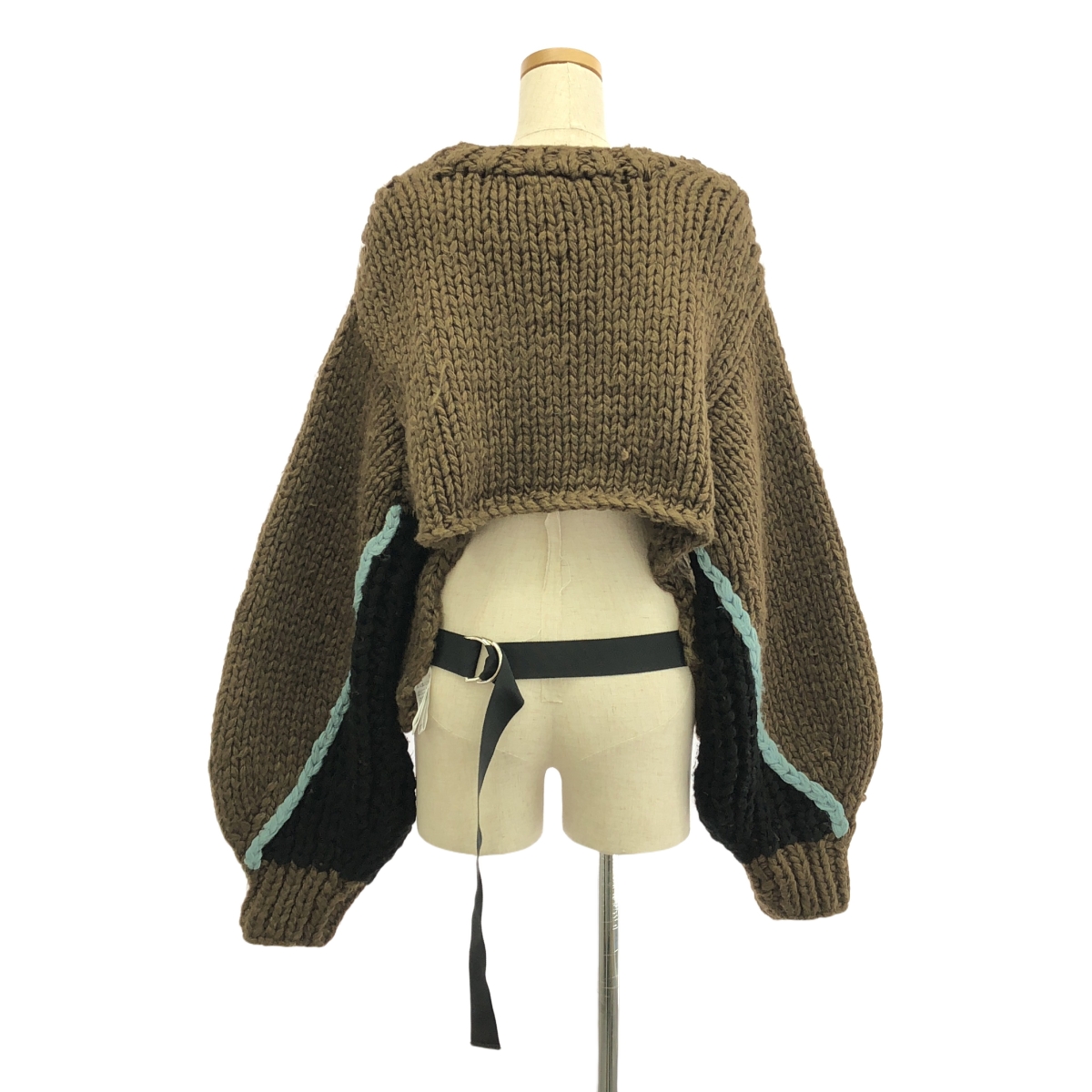 LEINWANDE / ラインヴァンド Nuts Over Knit / ウール アジャスター ボリュームスリーブ ニット セーター